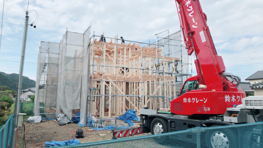 可児市H様邸 本日建前進行中！！